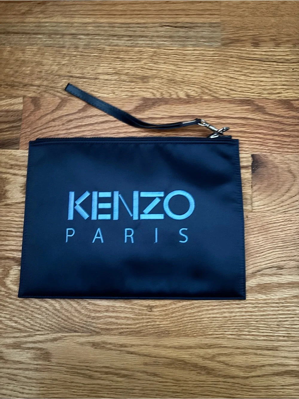 Authentic Blue Keno Tiger Graphic Pouch